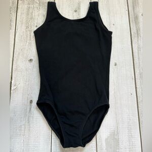 Kids Black Bodysuit for dance or gymnastics